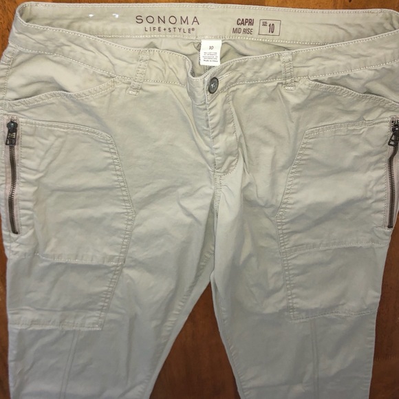 Sonoma | Pants u0026 Jumpsuits | Sonoma Midrise Capri Cargo Pants | Poshmark